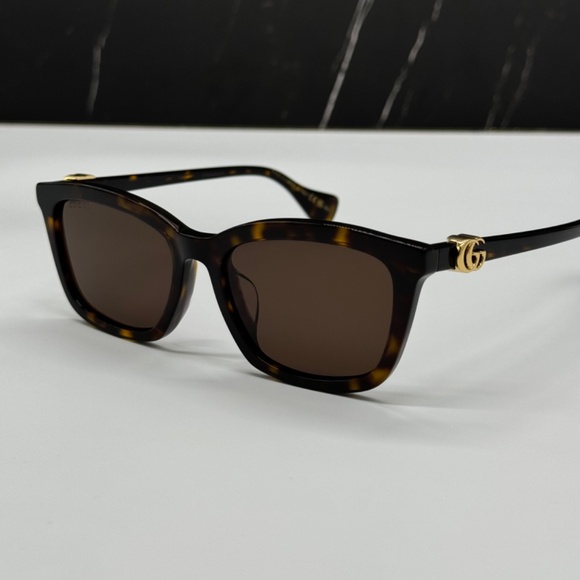 NEW GG1596SK 003 GUCCI HAVANA BROWN UNISEX GUCCI SUNGLASSES - Picture 6 of 13